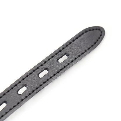 OHMAMA FETISH - SILIKON-BALLKNEBEL MIT LEDERGÜRTEL (VORHÄNGESCHLOSS INKLUSIVE)