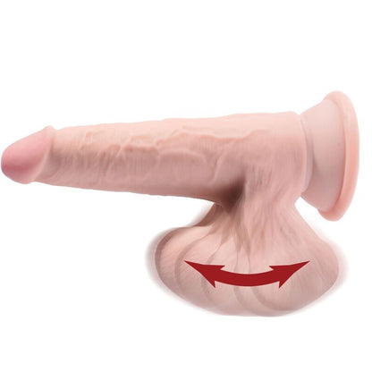 KING COCK - PLUS 3D DILDO SCHWINGENDE KUGELN 15,2 CM HELLE HAUT