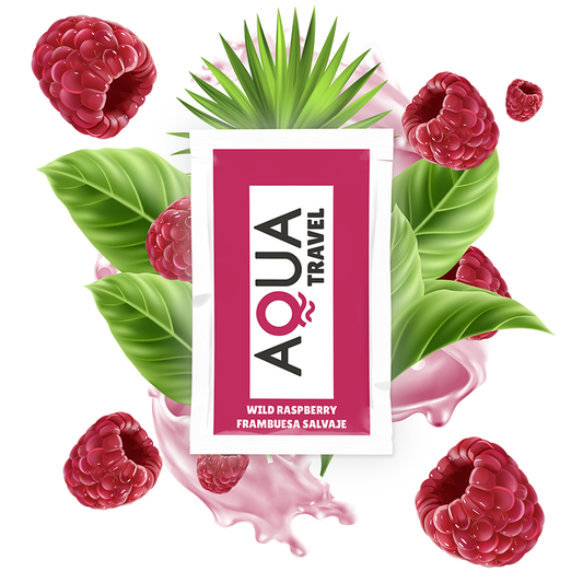AQUA TRAVEL - Gleitmittel auf Wasserbasis mit Wildhimbeergeschmack, 6 ml