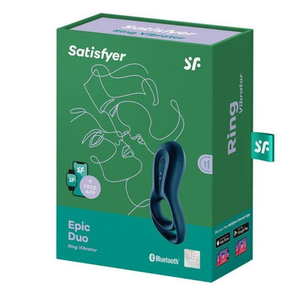 SATISFYER - EPIC DUO RINGVIBRATOR APP BLAU