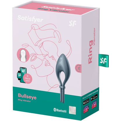 SATISFYER - BULLSEYE RINGVIBRATOR APP GRAU