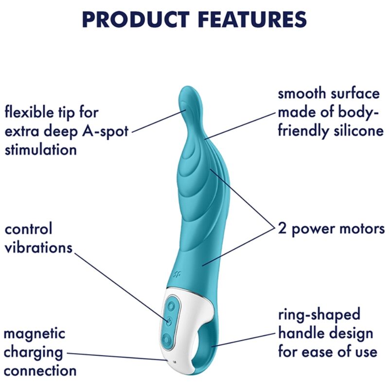 SATISFYER - AMAZING 2-SPOT-VIBRATOR TÜRKIS