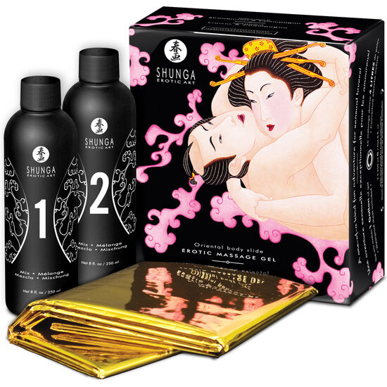 SHUNGA - ORIENTAL BODY TO BODY EROTISCHE MASSAGEGEL ERDBEEREN UND CAVA 