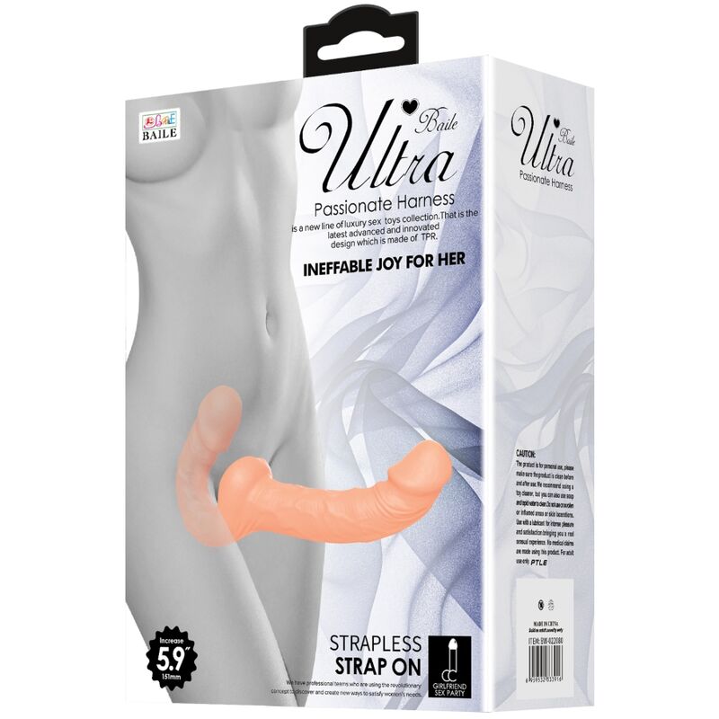 BAILE - ULTRA LEIDENSCHAFTLICHER DILDO MIT HARNESS OHNE UNTERSTÜTZUNG