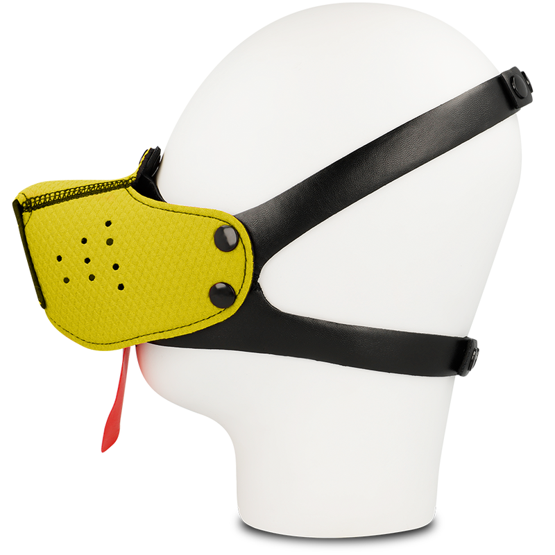 OHMAMA FETISCH-HUNDEMAULKORB - GELB