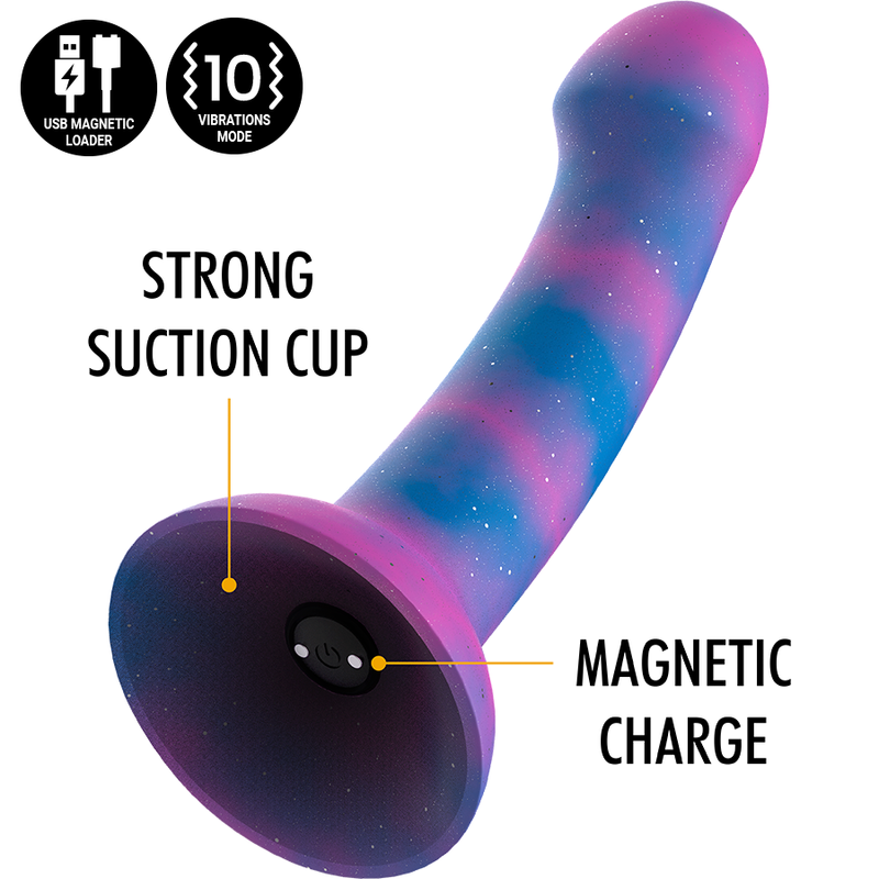 MYTHOLOGIE - DION GALACTIC DILDO M - VIBRATOR WATCHME KOMPATIBEL MIT WIRELESS-TECHNOLOGIE