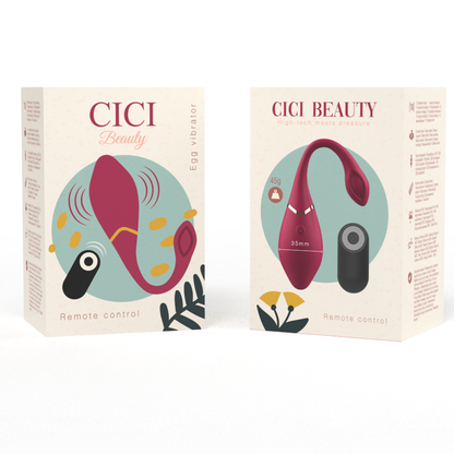 CICI BEAUTY - PREMIUM SILIKON-EI-VIBRATOR MIT FERNBEDIENUNG