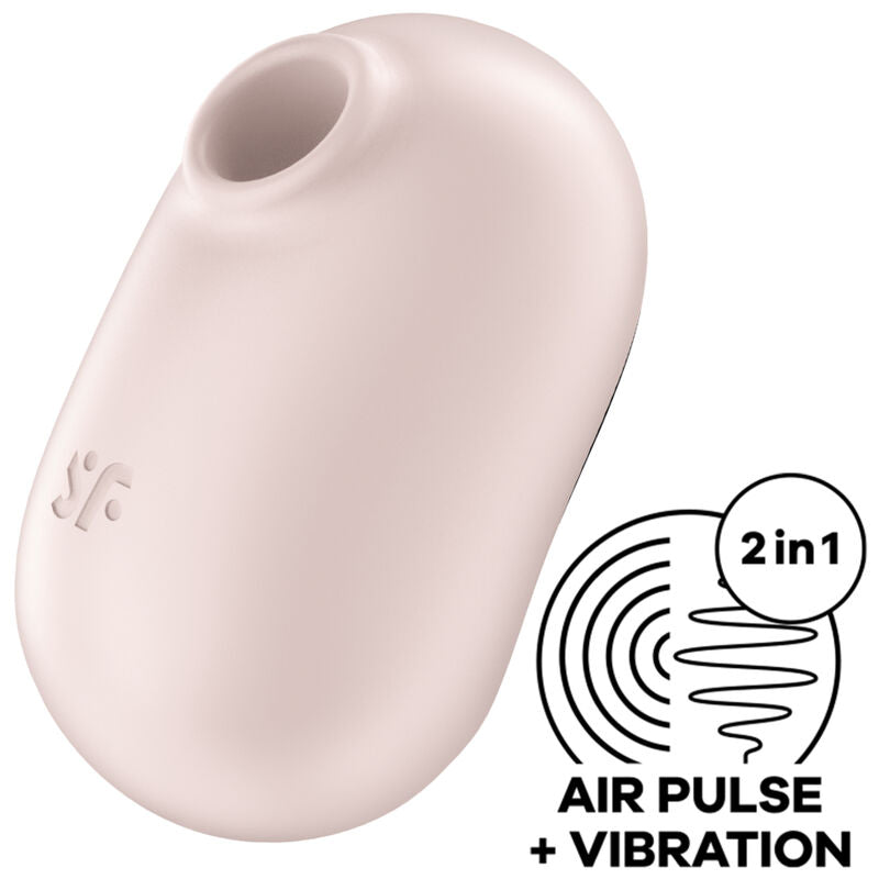 SATISFYER - PRO TO GO 2 DOPPELTER LUFTPULSSTIMULATOR &amp; VIBRATOR VIOLETT