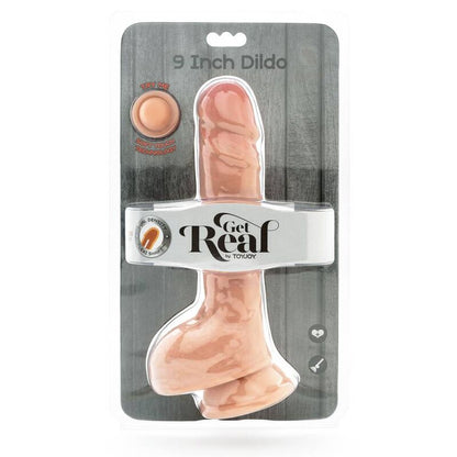 GET REAL - DUAL DENSITY DILDO 25,5 CM BÄLLE HAUT