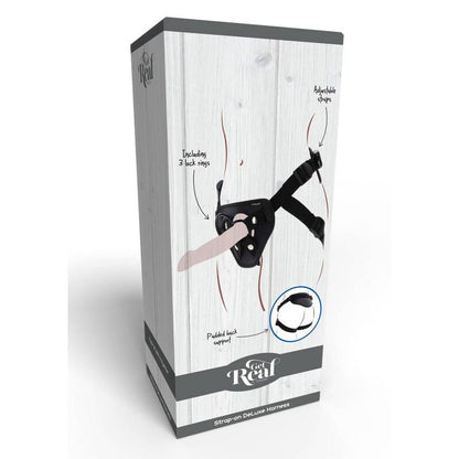 GET REAL - STRAP-ON DELUXE HARNESS SCHWARZ