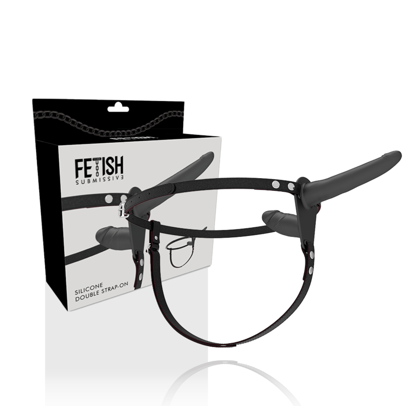 Fetisch-Devot-Harnisch – Schwarze Doppelpenetration