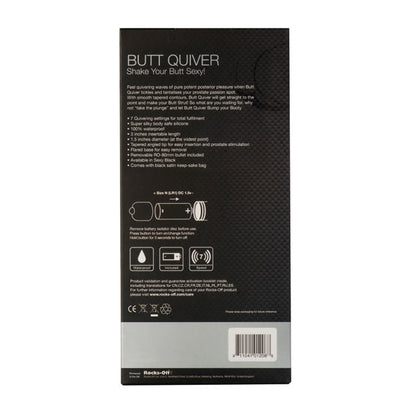 ROCKS-OFF - BUTT QUIVER P-POINT STIMULATOR 7 GESCHWINDIGKEITEN SCHWARZ 