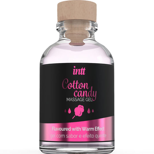 INTT MASSAGE &amp; ORAL SEX - MASSAGEGEL MIT ZUCKERWATTEGESCHMACK UND WÄRMEFFEKT