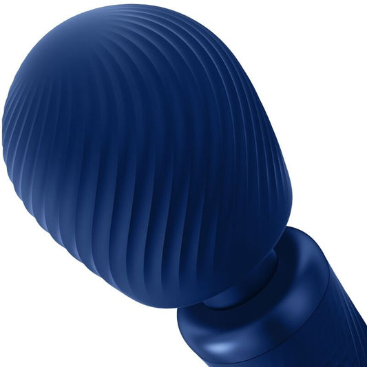 FUN FACTORY - VIM SILIKON WIEDERAUFLADBAR VIBRIERENDER GEWICHTETER RUMBLE WAND MITTERNACHTSBLAU