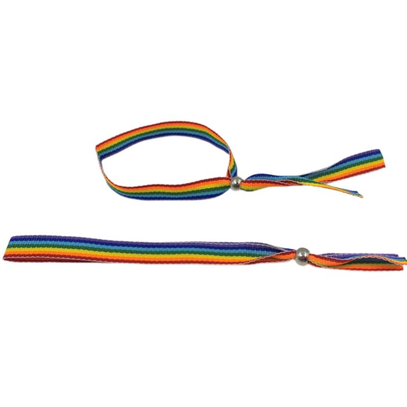PRIDE - LGBT FLAGGE SILBERKUGELARMBAND