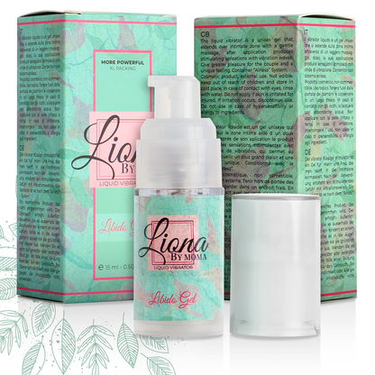 LIONA BY MOMA - LIBIDO-GEL MIT FLÜSSIGEM VIBRATOR 15 ML