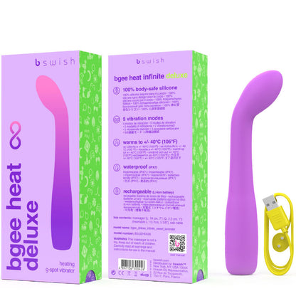 B SWISH - BGEE HEAT INFINITE DELUXE WIEDERAUFLADBARER VIBRATOR LAVENDELSILIKON