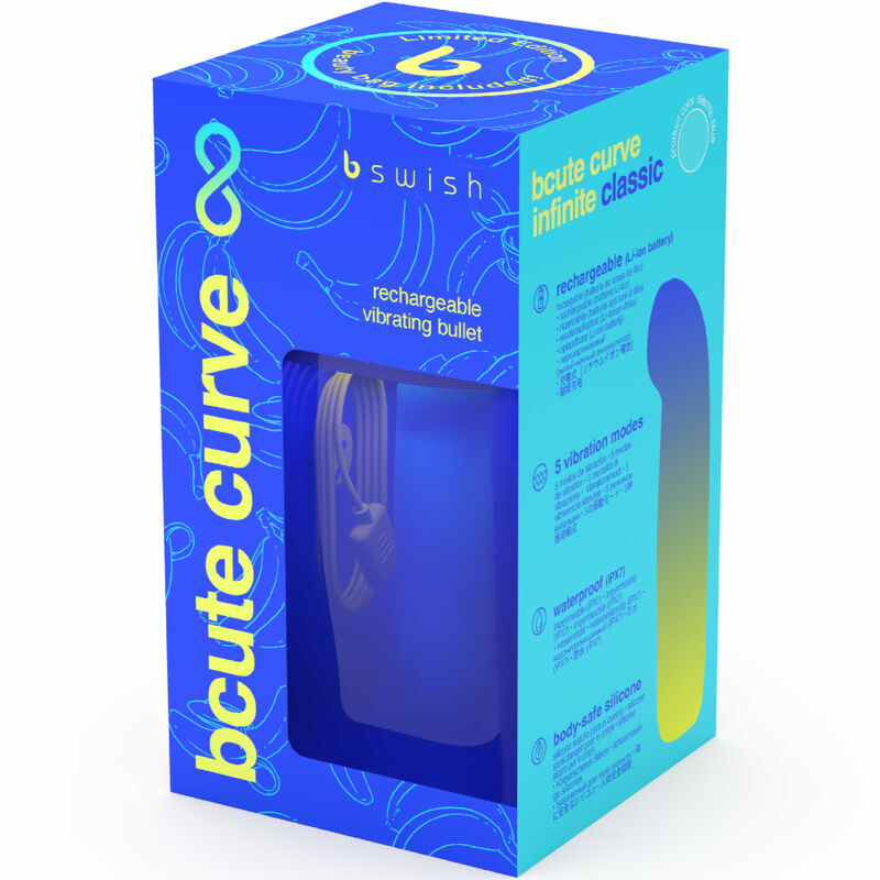 B SWISH - BCUTE CURVE INFINITE CLASSIC LIMITED EDITION BLAUER WIEDERAUFLADBARER SILIKONVIBRATOR