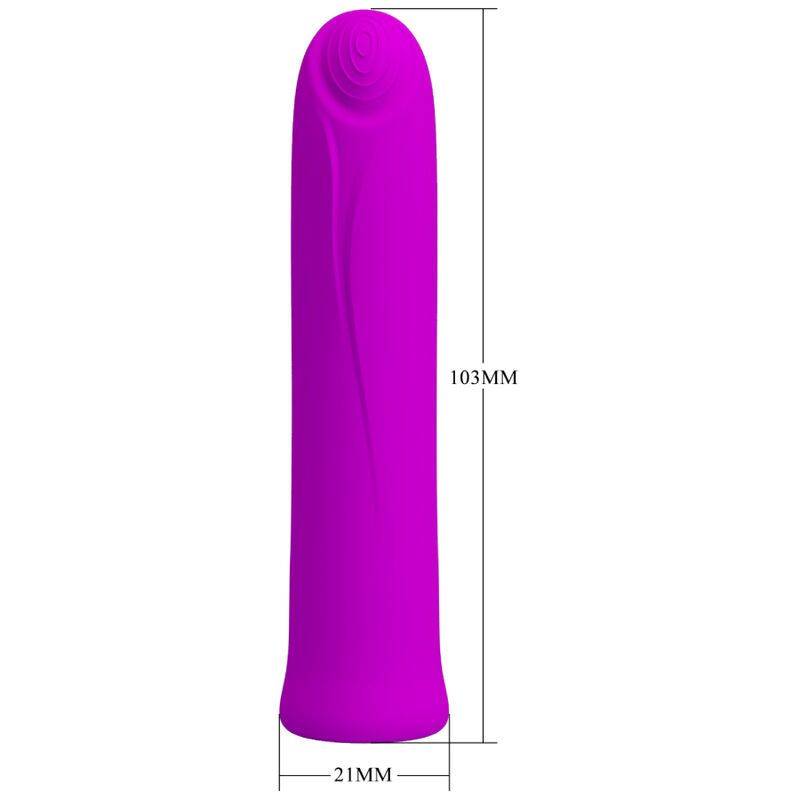 PRETTY LOVE - CURTIS MINI SUPER POWER VIBRATOR 12 VIOLETT SILIKONVIBRATIONEN