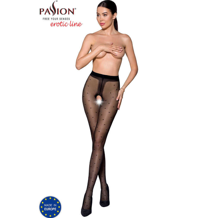 PASSION - TIOPEN 018 SCHWARZE STRUMPFHOSEN 1/2 20 DEN