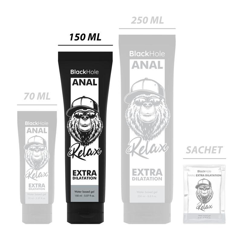 BLACK HOLE - ANAL-DILATATIONSGEL AUF WASSERBASIS 150 ML