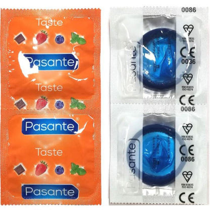 PASANTE - Kondome Geschmack Blaubeere Tasche 144 Einheiten
