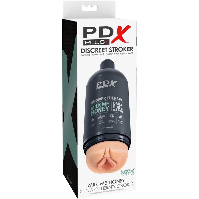 PDX PLUS - STROKER MASTURBATOR DISKRETES DESIGN DER MILK ME HONEY SHAMPOOFLASCHE
