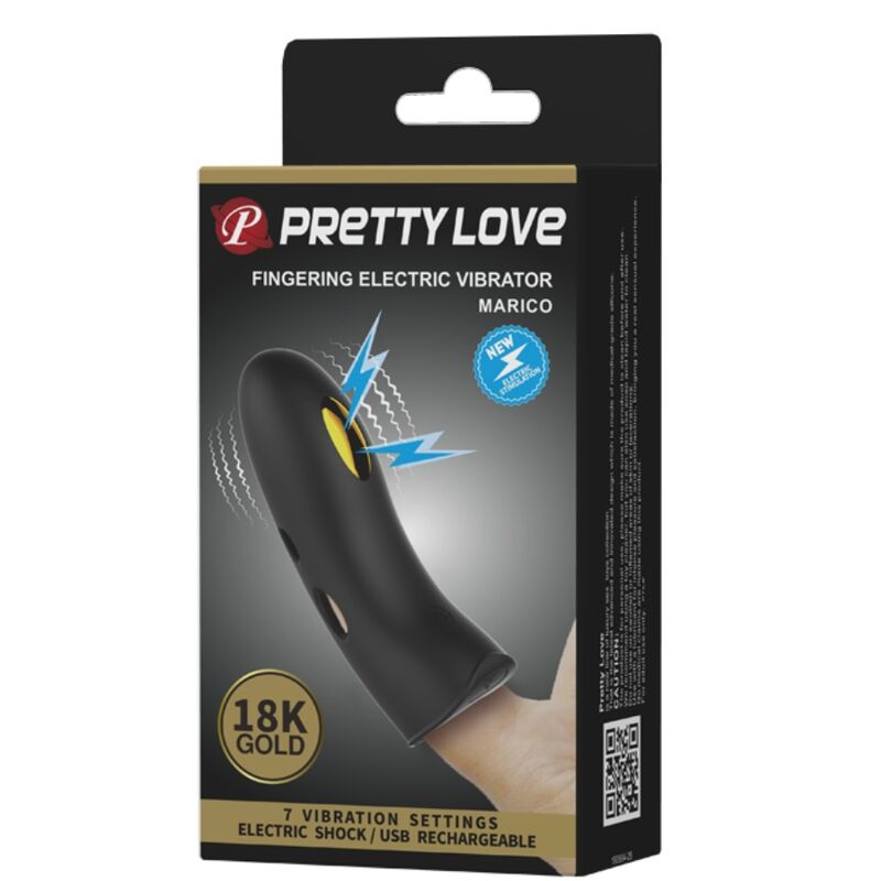 PRETTY LOVE - MARICO SCHWARZE ELEKTROSTIMULATOR-FINGERABDECKUNG