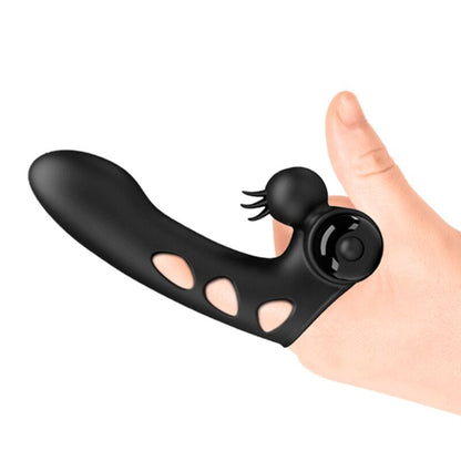 PRETTY LOVE - ORLANDO SCHWARZE VIBRATOR-FINGERABDECKUNG