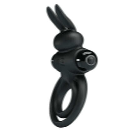 PRETTY LOVE - VIBRATOR III RABBIT RING FÜR SCHWARZEN PENIS