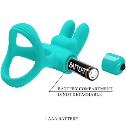 PRETTY LOVE - DANTE GRÜNER KANINCHEN-VIBRATORRING