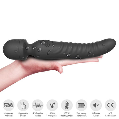 ARMONY - MISSION MASSAGER &amp; VIBRATOR WÄRMEEFFEKT SCHWARZ