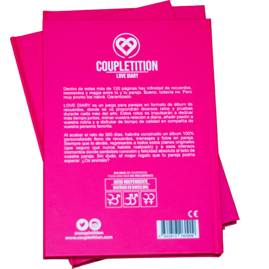 COUPLETITION - LIEBESTAGEBUCH-ALBUM MIT ERINNERUNGEN UND WÜNSCHEN FÜR EIN PAAR
