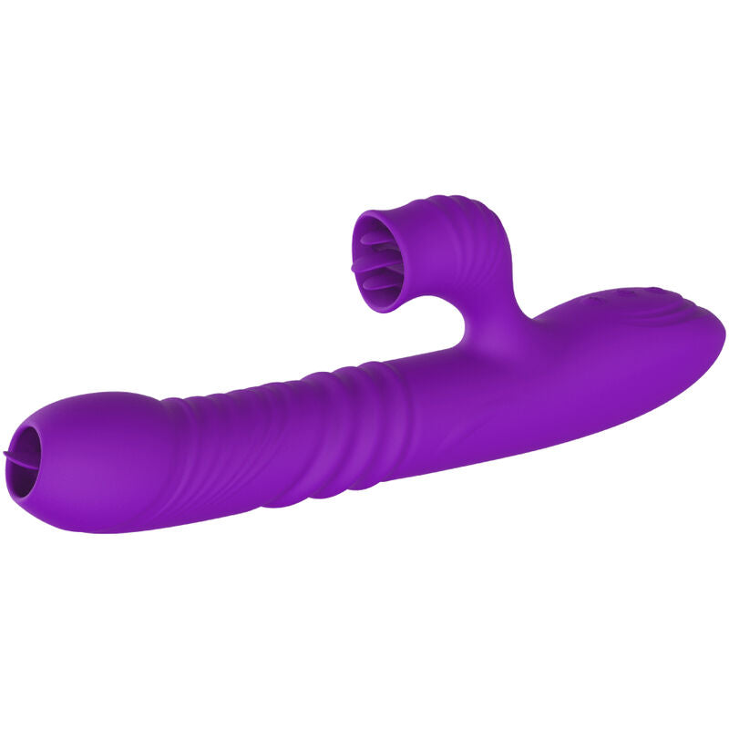 ARMONY - VOLLSTÄNDIGER G-PUNKT-RABBIT-VIBRATOR MIT STIMULIERENDER ZUNGE UND VIOLETTEM WÄRMEEFFEKT
