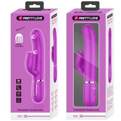 PRETTY LOVE - RABBIT VIBRATOR MIT LECKEN FUCHSIA