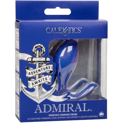 CALEXOTICS - ADMIRAL RIMMING PROSTATASTIMULATOR &amp; VIBRATOR BLAU