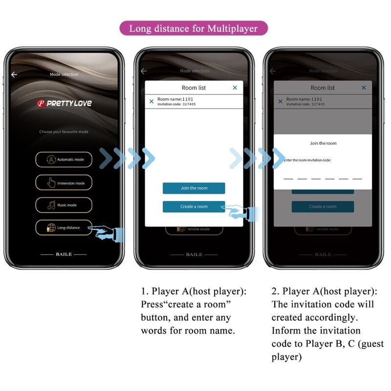 PRETTY LOVE - JAYLEEN VIBRATOR APP-FERNBEDIENUNG LILA