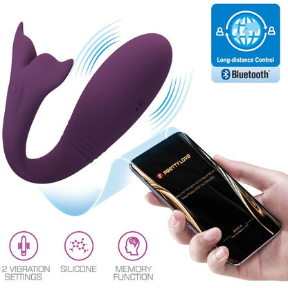 PRETTY LOVE - JAYLEEN VIBRATOR APP-FERNBEDIENUNG LILA