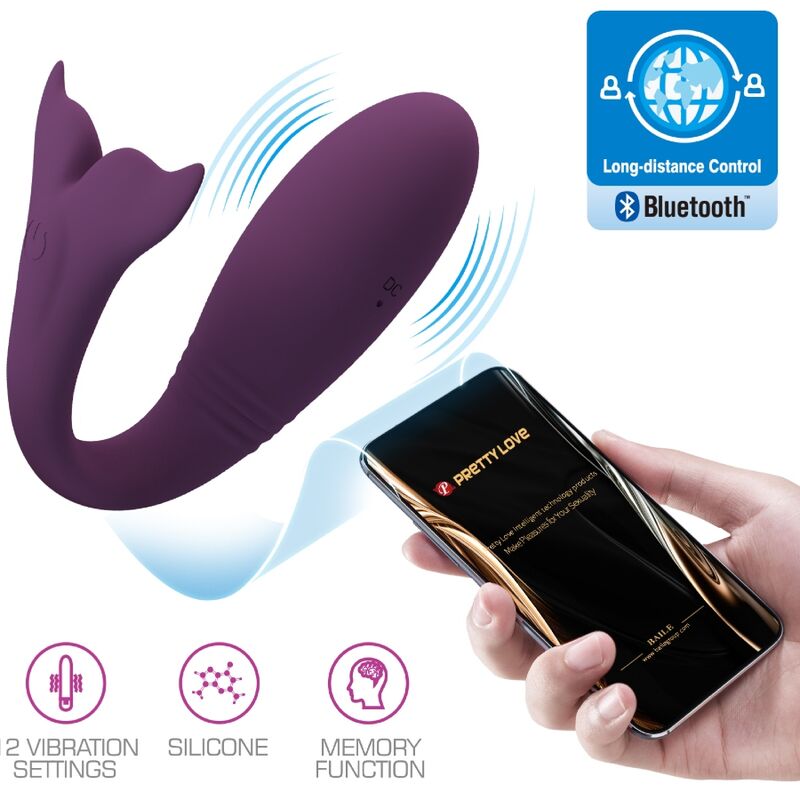 PRETTY LOVE - JAYLEEN VIBRATOR APP-FERNBEDIENUNG LILA