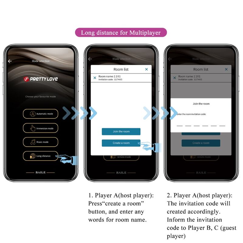 PRETTY LOVE - JEFFERSON APP-GESTEUERTER ANALPLUG LILA