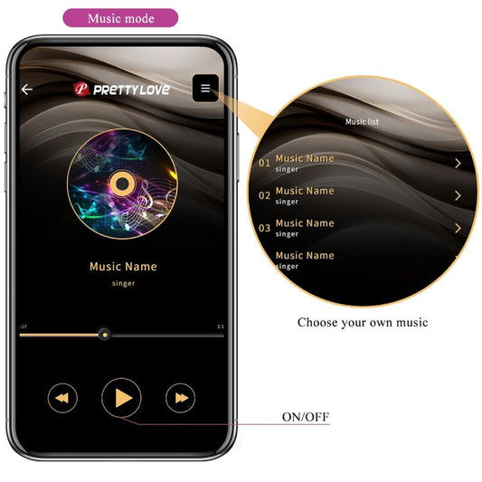 PRETTY LOVE - ELVIRA KEGEL BALLS APP-FERNBEDIENUNG LILA