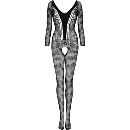 LIVCO CORSETTI FASHION - CORDILL LC 17358 BODYSTOCKING IM SCHRITTFREIEN SCHWARZ EINE GRÖSSE