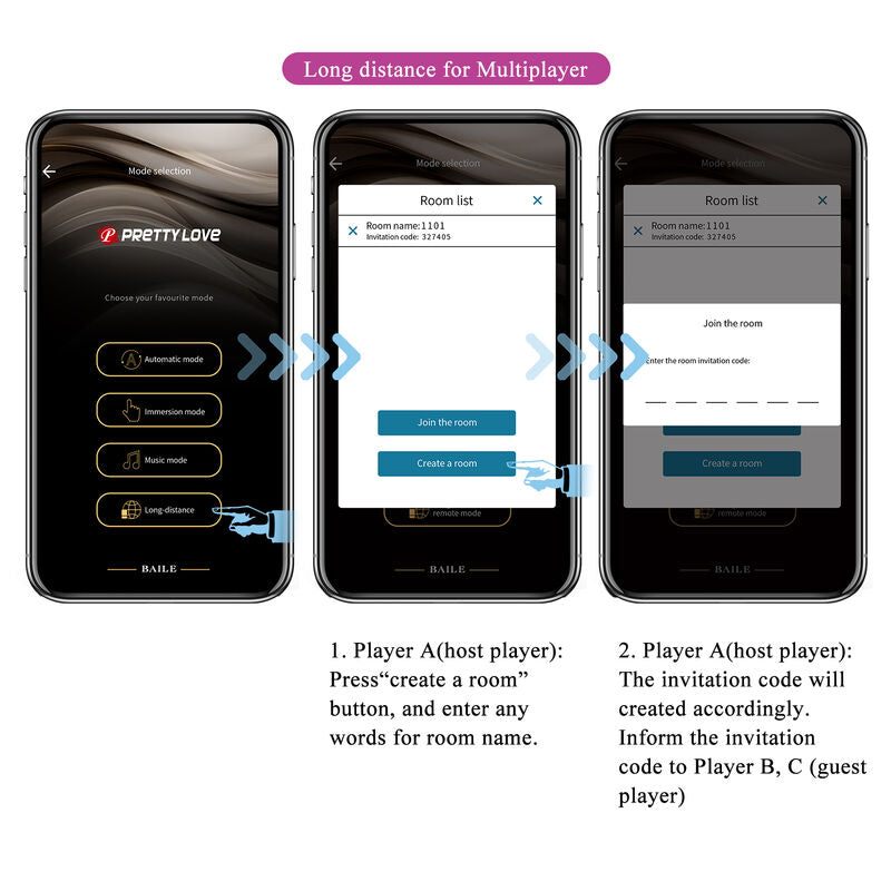 PRETTY LOVE - HECTOR ELEKTROSCHOCK-VIBRATOR MIT APP-STEUERUNG LILA