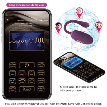 PRETTY LOVE - DOREEN LILA WIEDERAUFLADBARES VIBRIERENDES EI