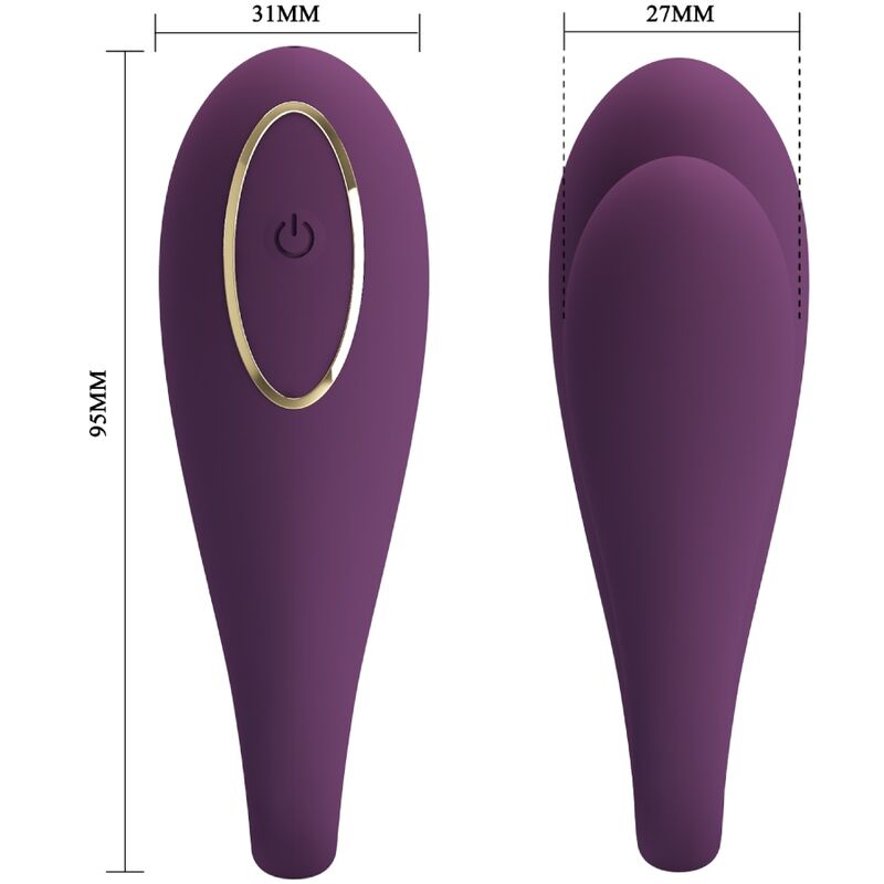 PRETTY LOVE - AUGUST REMOTE GLOBAL DOPPEL-VERGNÜGEN-VIBRATOR