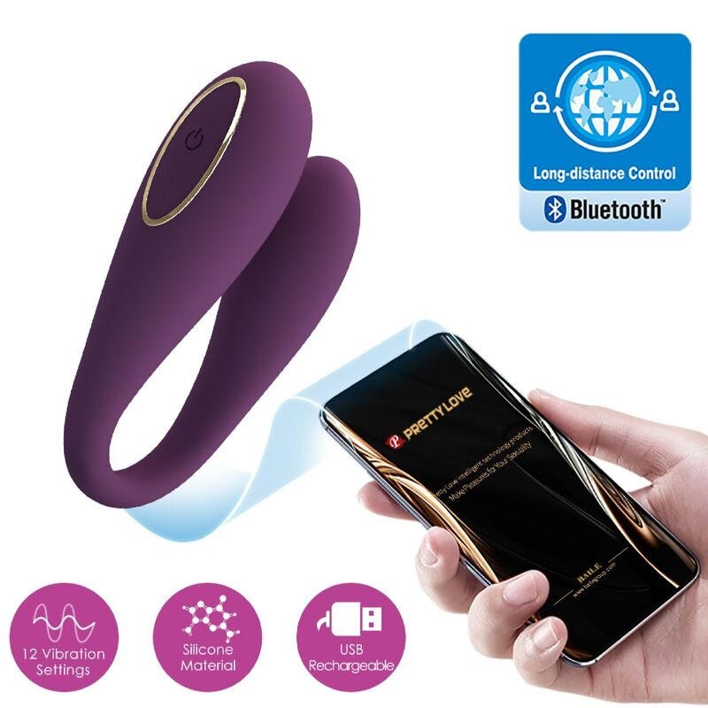 PRETTY LOVE - AUGUST REMOTE GLOBAL DOPPEL-VERGNÜGEN-VIBRATOR