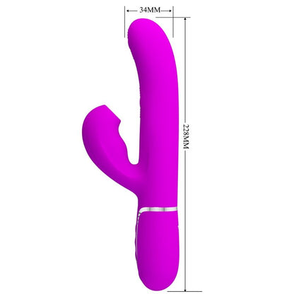 PRETTY LOVE - PERLITA MULTIFUNKTIONS-3-IN-1-G-PUNKT-VIBRATOR VIOLETT