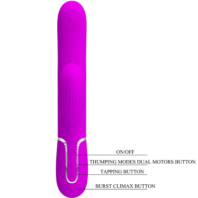 PRETTY LOVE - PERLITA MULTIFUNKTIONS-3-IN-1-G-PUNKT-VIBRATOR VIOLETT