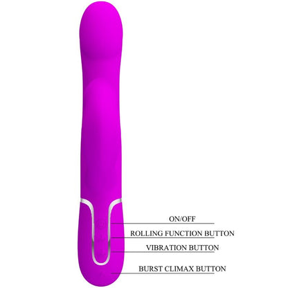 PRETTY LOVE - RABBIT VIBRATOR PERLEN VIOLETT