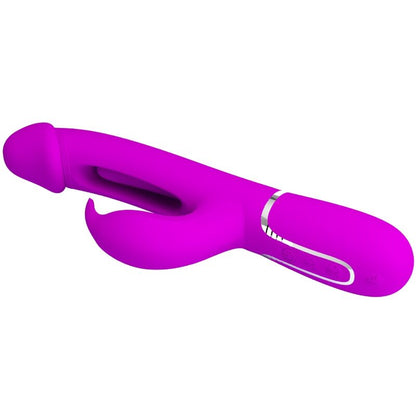 PRETTY LOVE - KAMPAS RABBIT 3 IN 1 MULTIFUNKTIONSVIBRATOR MIT ZUNGE FUCHSIA